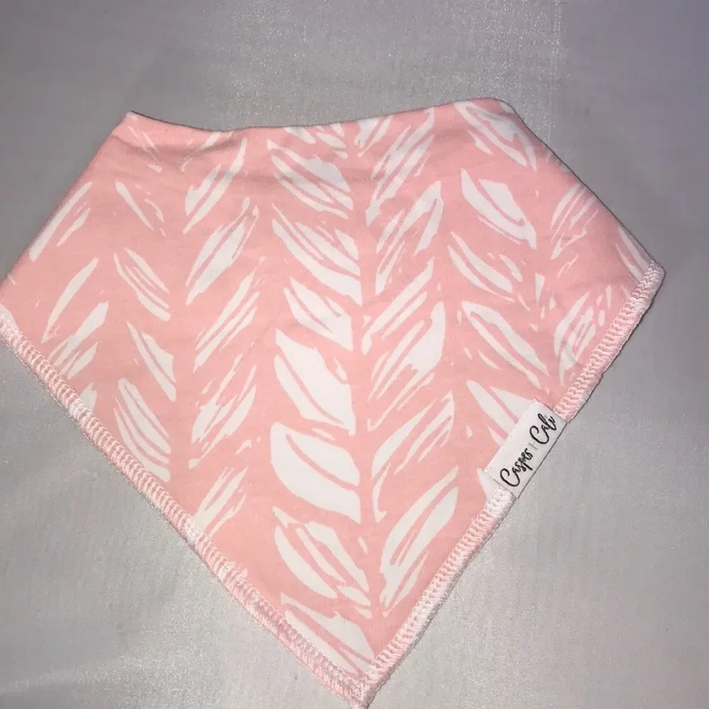 Casper & Cali 4 Organic Baby Girl Bandana Bibs NWT